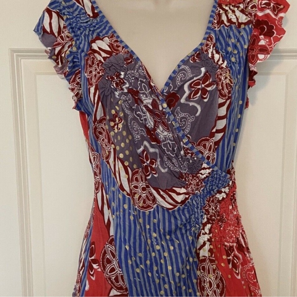 Anthropologie Deletta Faux Wrap Top